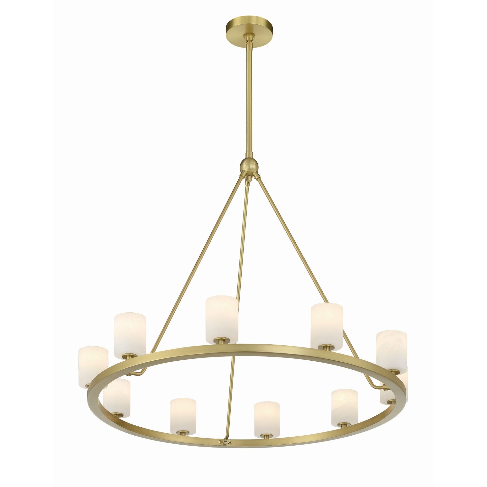 Aragon 34.75'' LED Soft Brass Chandelier Gold 34.75"W x 26"H x 34.75"D
