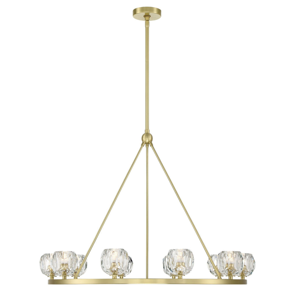 Aragon 36'' LED Soft Brass Chandelier Gold 36"W x 26"H x 36"D