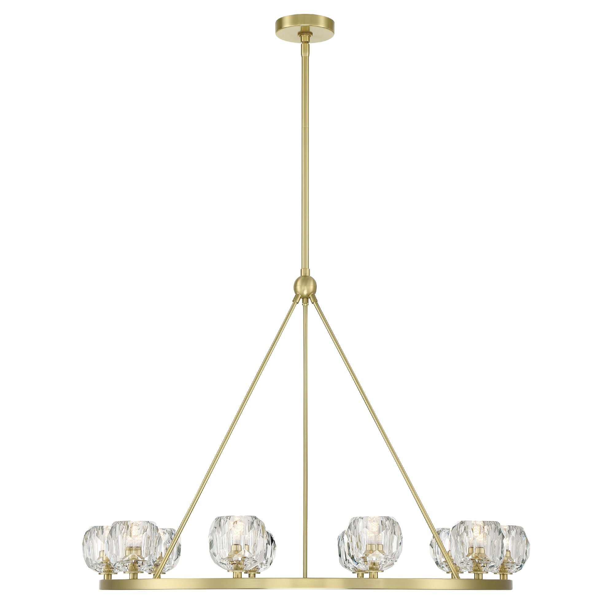 Aragon 36'' LED Soft Brass Chandelier Gold 36"W x 26"H x 36"D