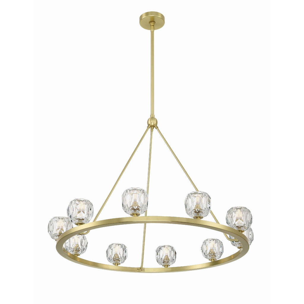 Aragon 36'' LED Soft Brass Chandelier Gold 36"W x 26"H x 36"D