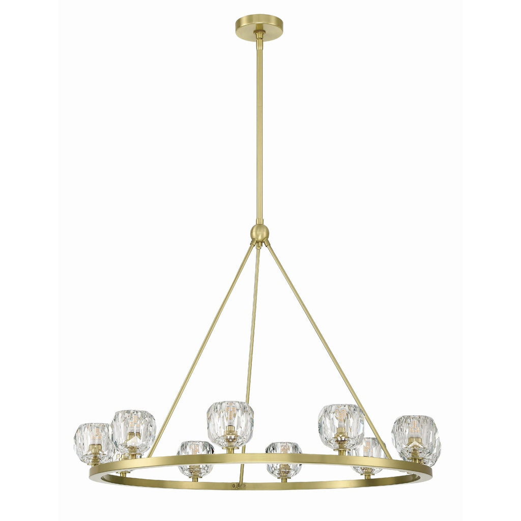 Aragon 36'' LED Soft Brass Chandelier Gold 36"W x 26"H x 36"D