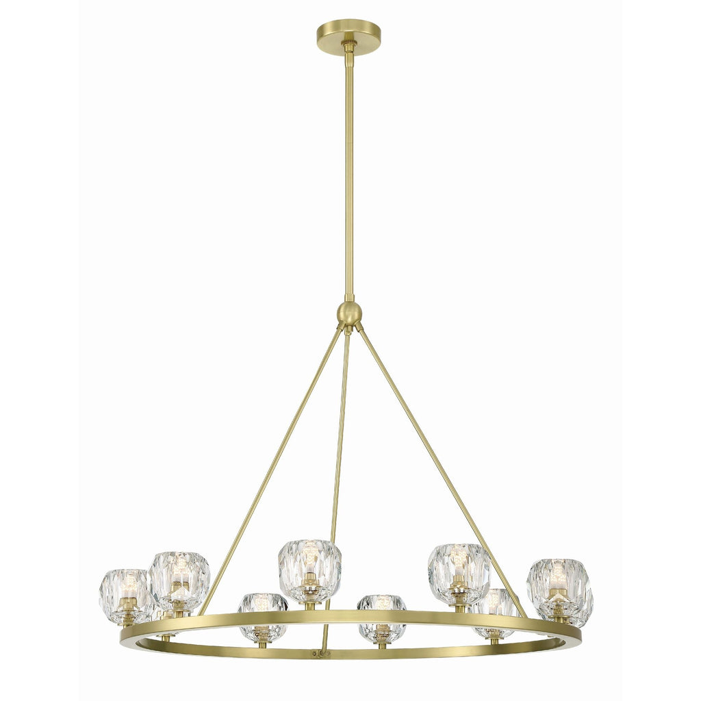 Aragon 36'' LED Soft Brass Chandelier Gold 36"W x 26"H x 36"D