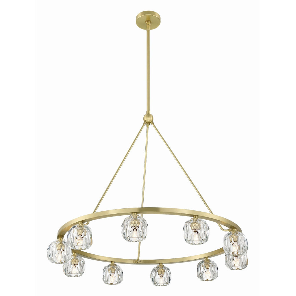 Aragon 36'' LED Soft Brass Chandelier Gold 36"W x 26"H x 36"D