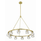 Aragon 36'' LED Soft Brass Chandelier Gold 36"W x 26"H x 36"D