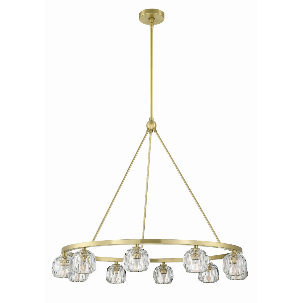 Aragon 36'' LED Soft Brass Chandelier Gold 36"W x 26"H x 36"D