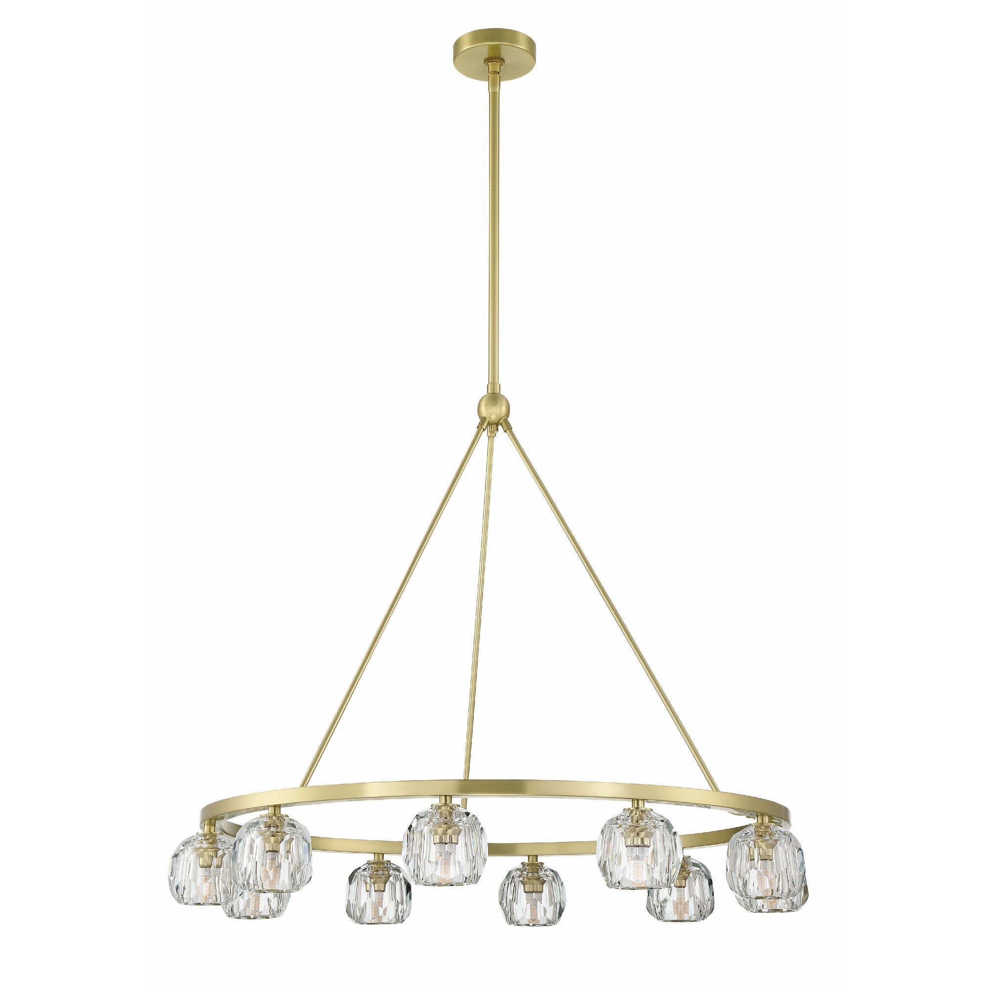 Aragon 36'' LED Soft Brass Chandelier Gold 36"W x 26"H x 36"D