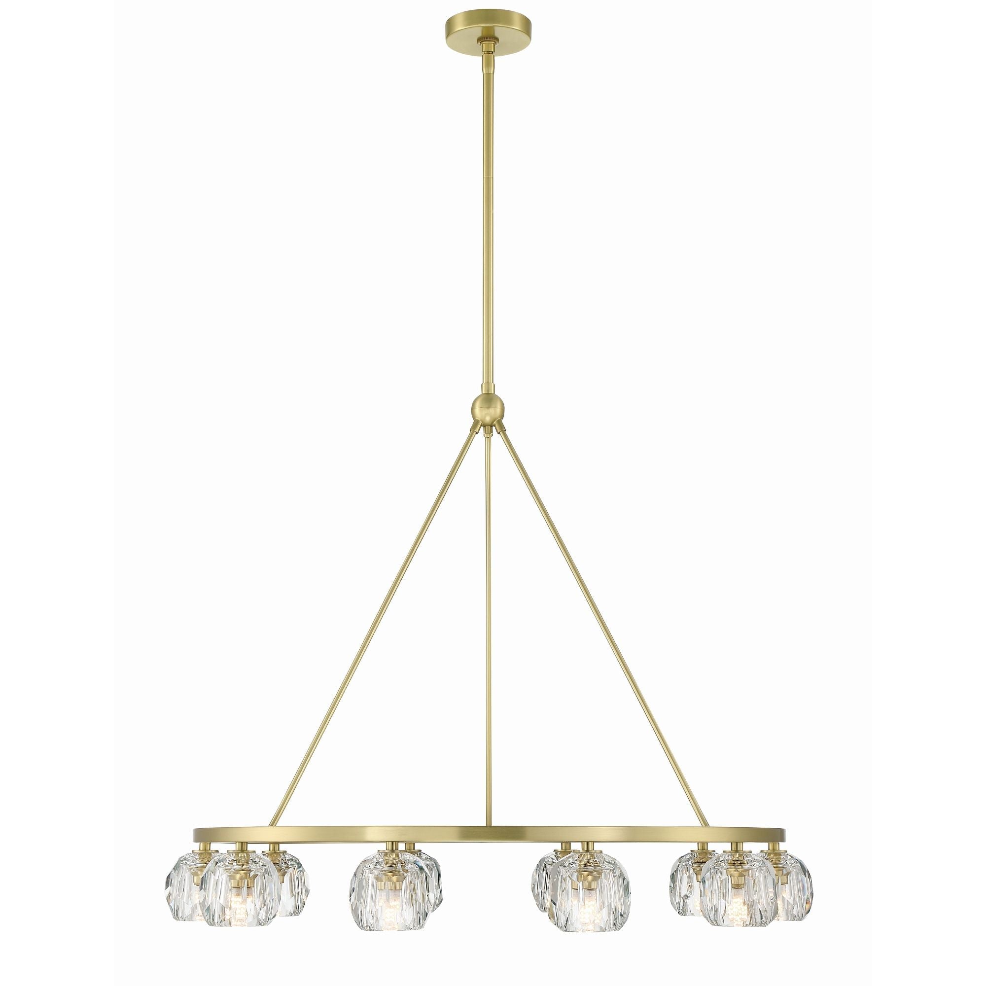 Aragon 36'' LED Soft Brass Chandelier Gold 36"W x 26"H x 36"D