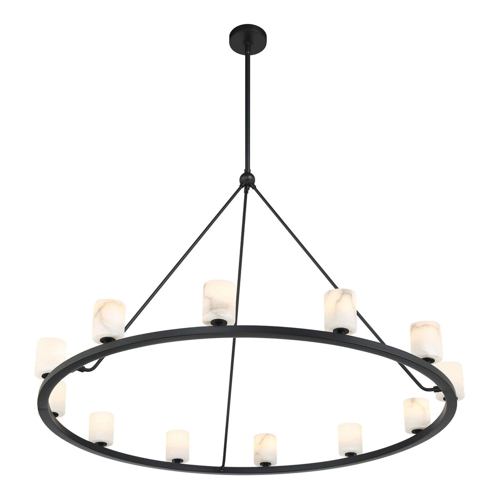 Aragon 46.75'' LED Matte Black Chandelier Black 46.75"W x 32"H x 46.75"D