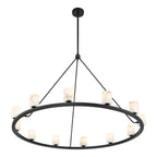 Aragon 46.75'' LED Matte Black Chandelier Black 46.75"W x 32"H x 46.75"D