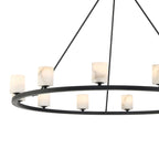 Aragon 46.75'' LED Matte Black Chandelier Black 46.75"W x 32"H x 46.75"D