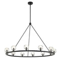 Aragon 48'' LED Matte Black Chandelier Black 48"W x 32"H x 48"D