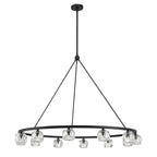 Aragon 48'' LED Matte Black Chandelier Black 48"W x 32"H x 48"D