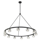 Aragon 48'' LED Matte Black Chandelier Black 48"W x 32"H x 48"D