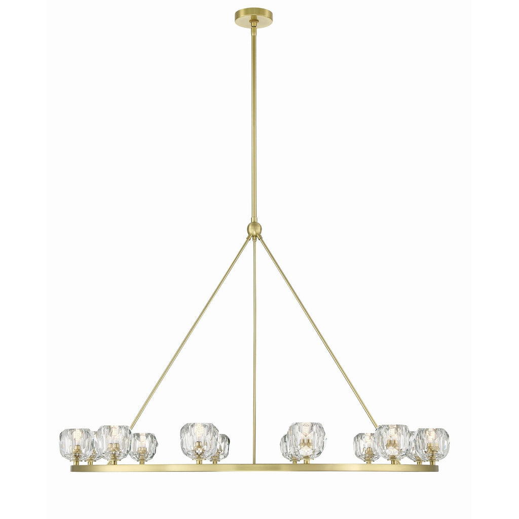 Aragon 48'' LED Soft Brass Chandelier Gold 48"W x 32"H x 48"D