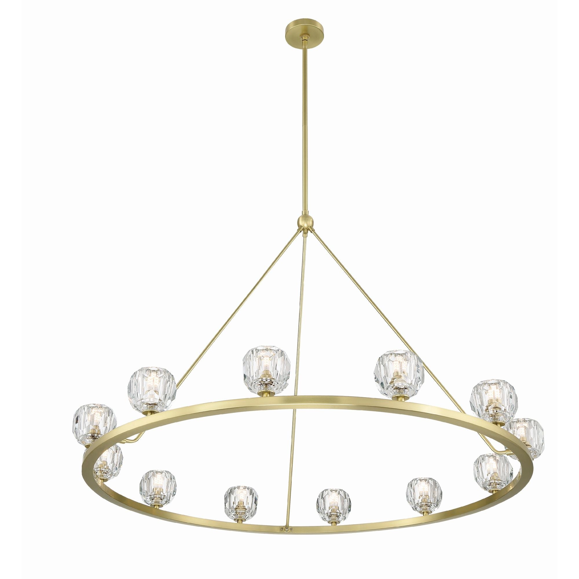 Aragon 48'' LED Soft Brass Chandelier Gold 48"W x 32"H x 48"D