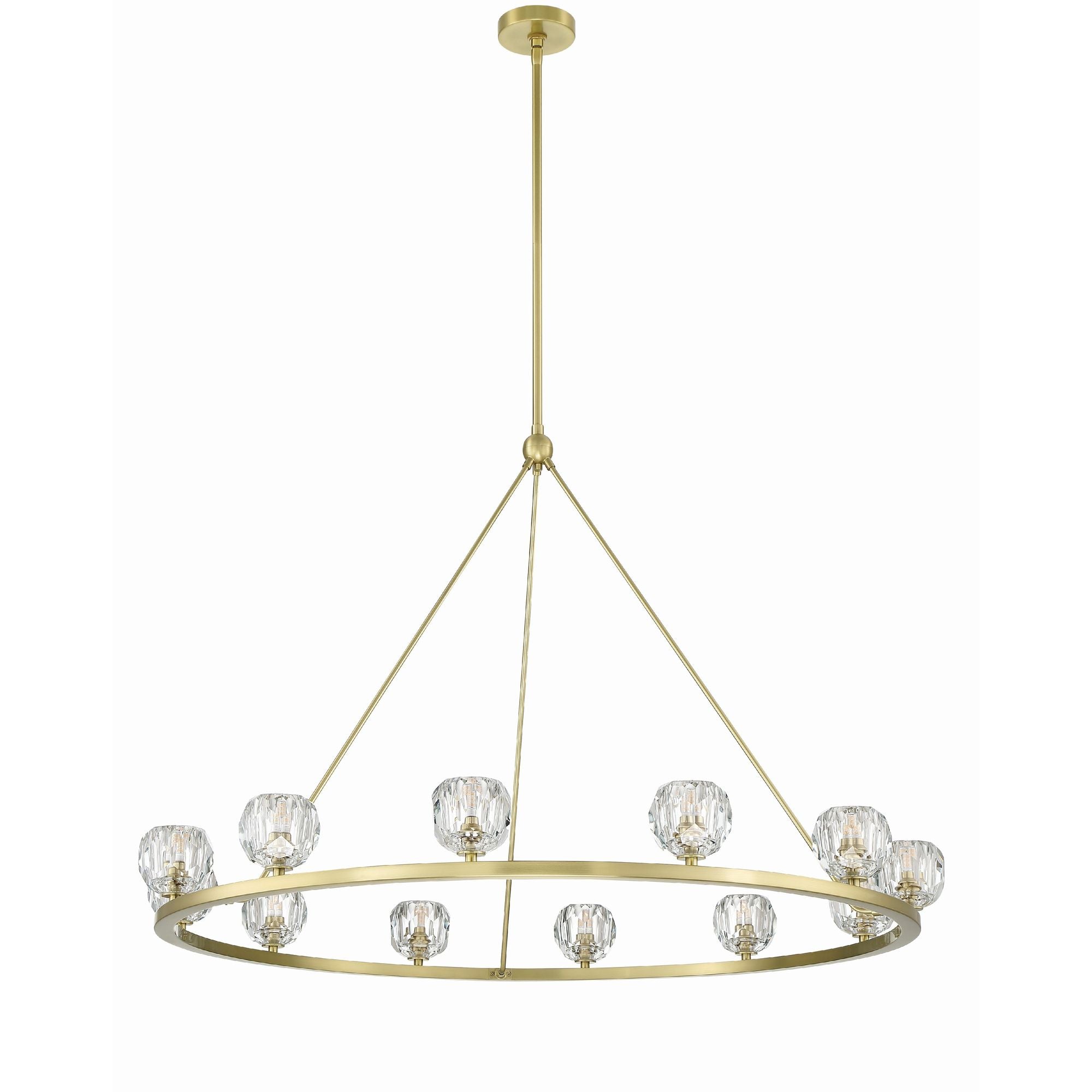 Aragon 48'' LED Soft Brass Chandelier Gold 48"W x 32"H x 48"D