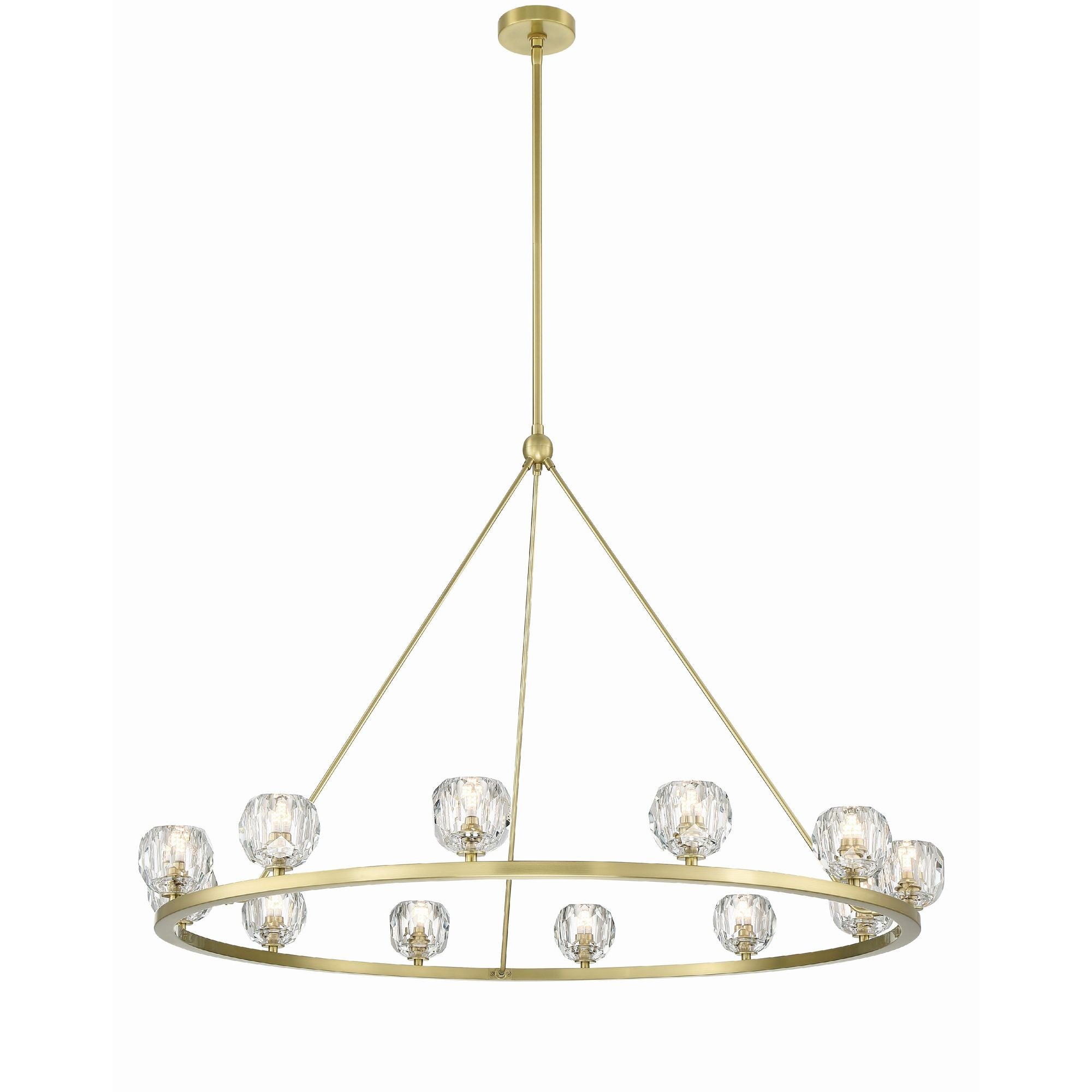 Aragon 48'' LED Soft Brass Chandelier Gold 48"W x 32"H x 48"D