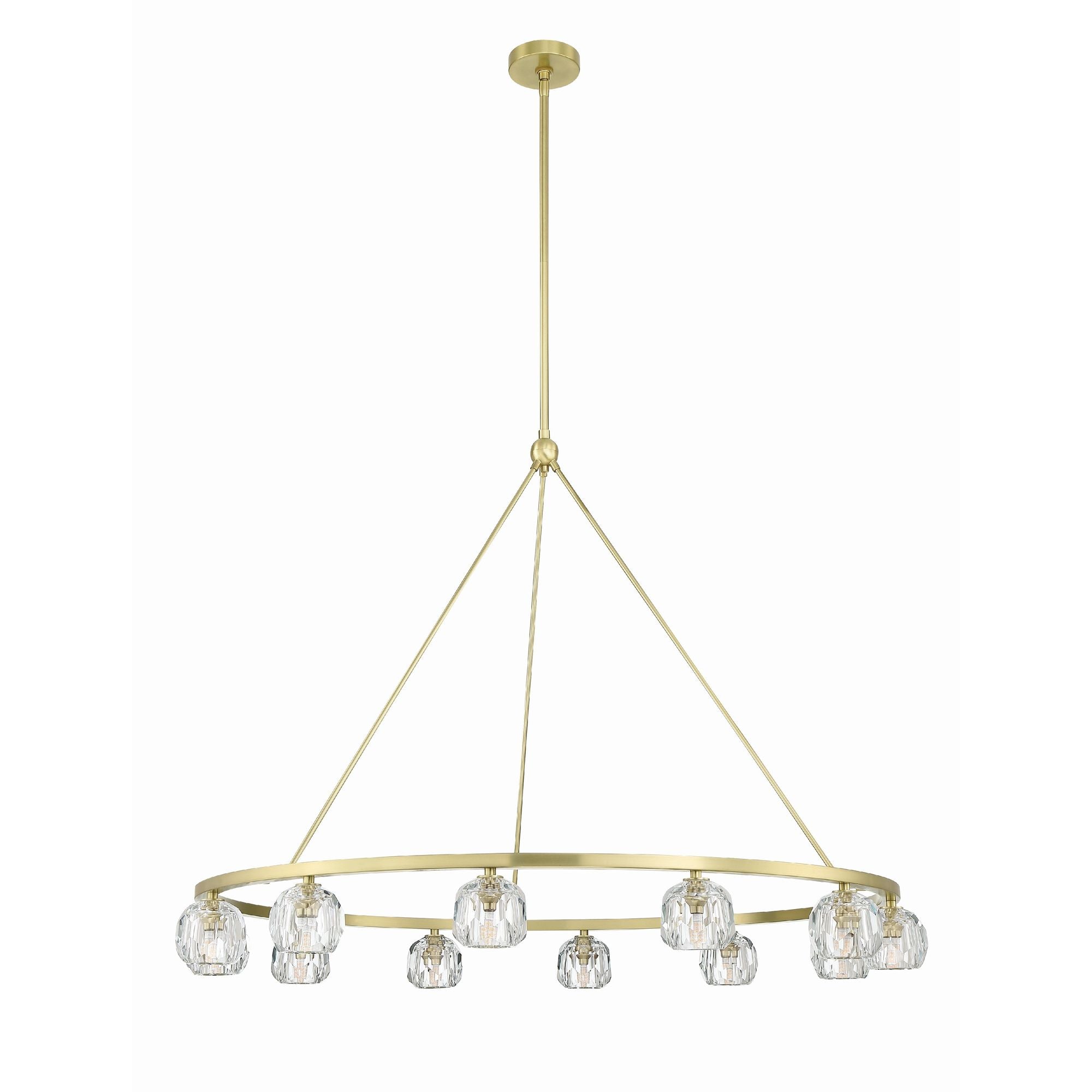 Aragon 48'' LED Soft Brass Chandelier Gold 48"W x 32"H x 48"D