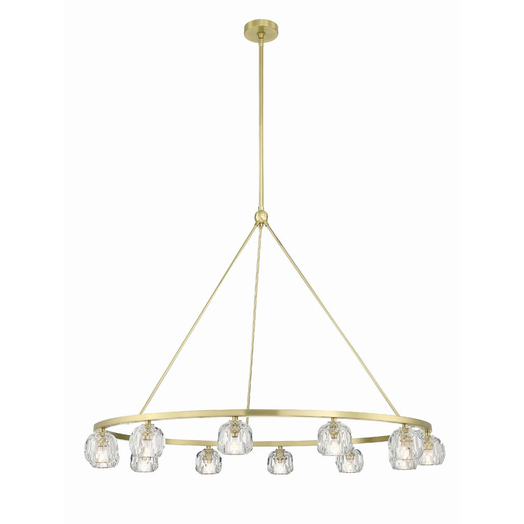 Aragon 48'' LED Soft Brass Chandelier Gold 48"W x 32"H x 48"D