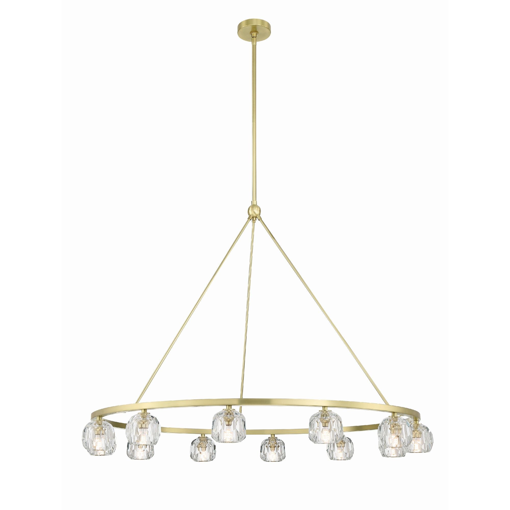 Aragon 48'' LED Soft Brass Chandelier Gold 48"W x 32"H x 48"D