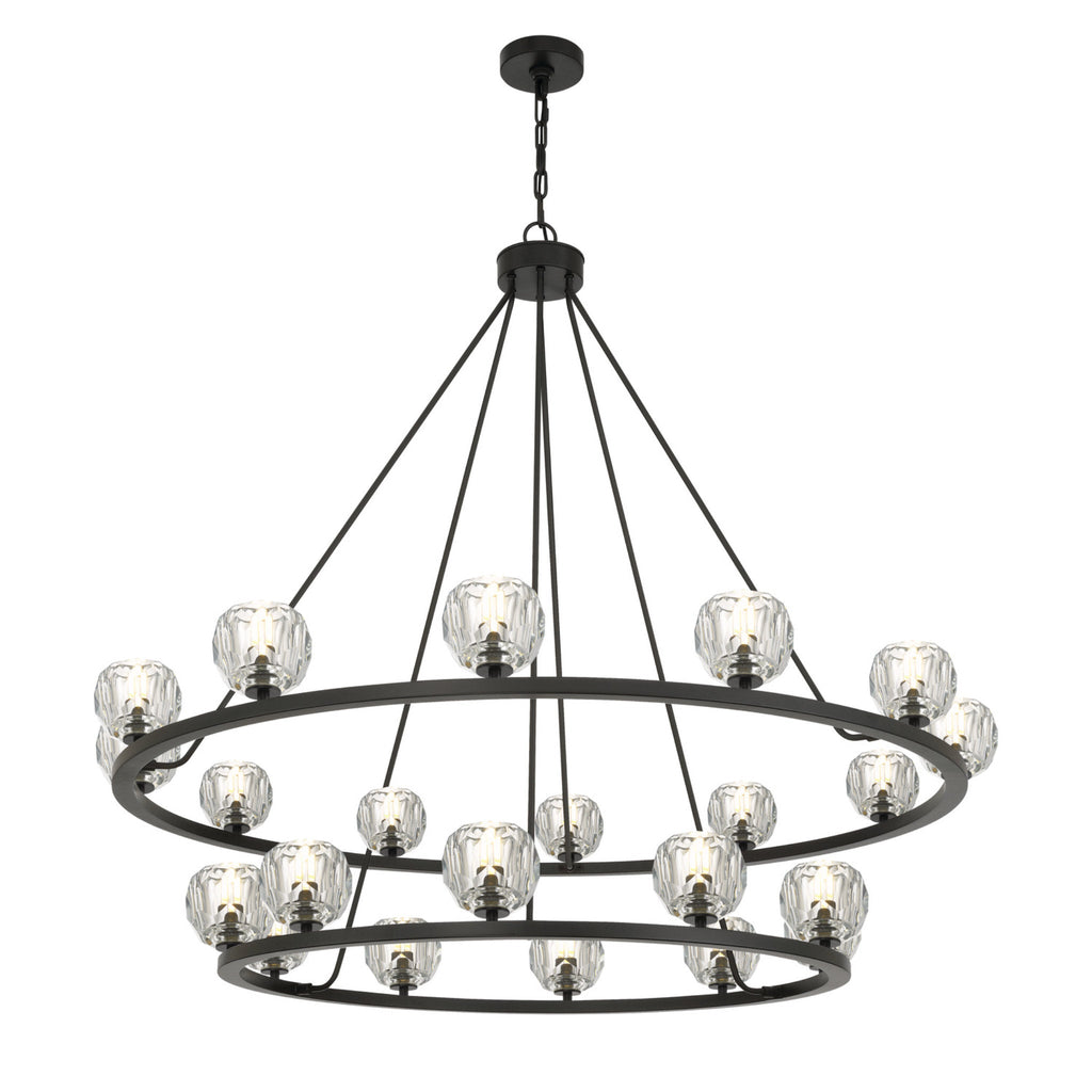 Aragon 48'' LED Matte Black Chandelier Black 48"W x 45.75"H x 48"D