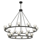 Aragon 48'' LED Matte Black Chandelier Black 48"W x 45.75"H x 48"D