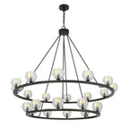 Aragon 48'' LED Matte Black Chandelier Black 48"W x 45.75"H x 48"D