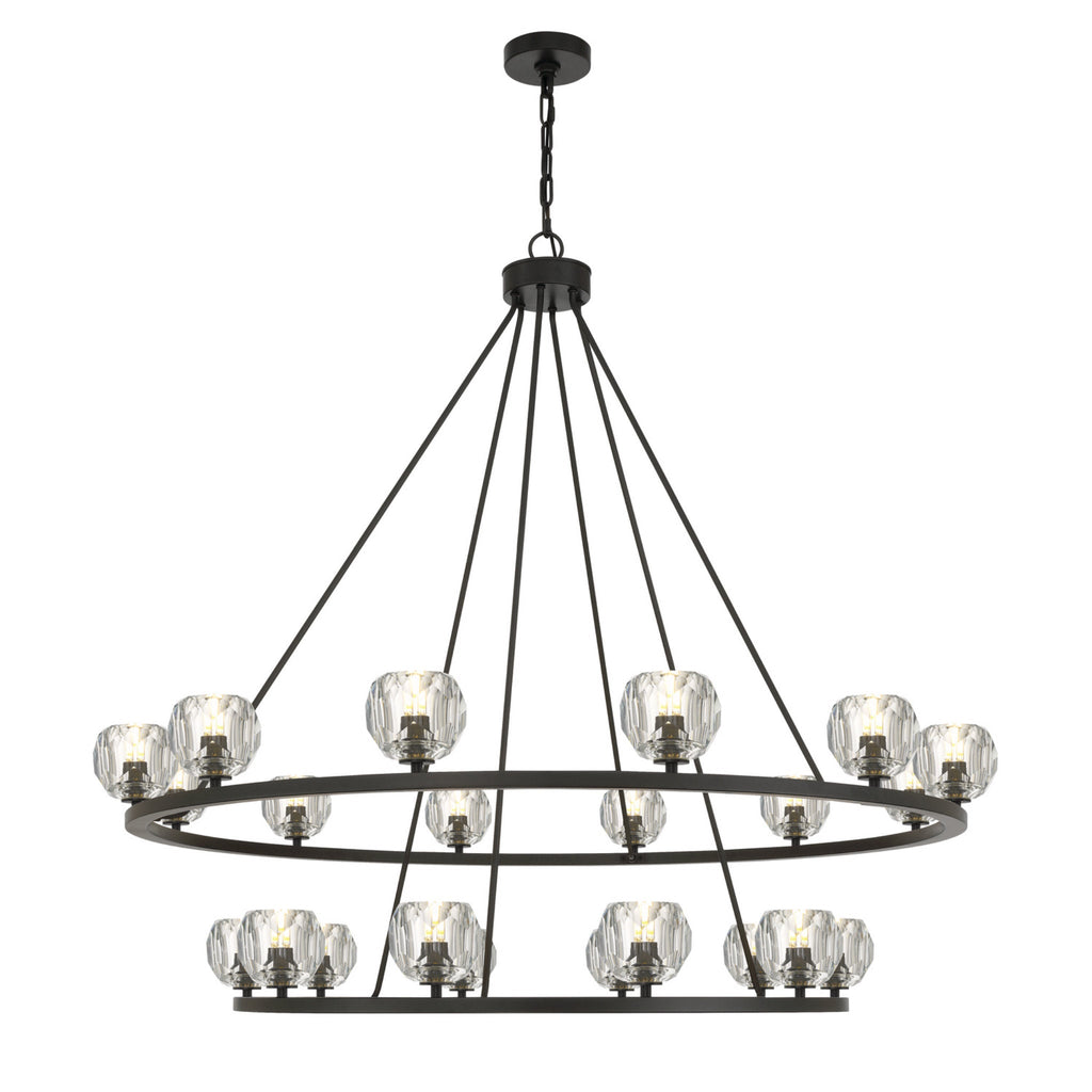 Aragon 48'' LED Matte Black Chandelier Black 48"W x 45.75"H x 48"D