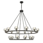 Aragon 48'' LED Matte Black Chandelier Black 48"W x 45.75"H x 48"D
