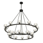 Aragon 48'' LED Matte Black Chandelier Black 48"W x 45.75"H x 48"D