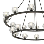 Aragon 48'' LED Matte Black Chandelier Black 48"W x 45.75"H x 48"D