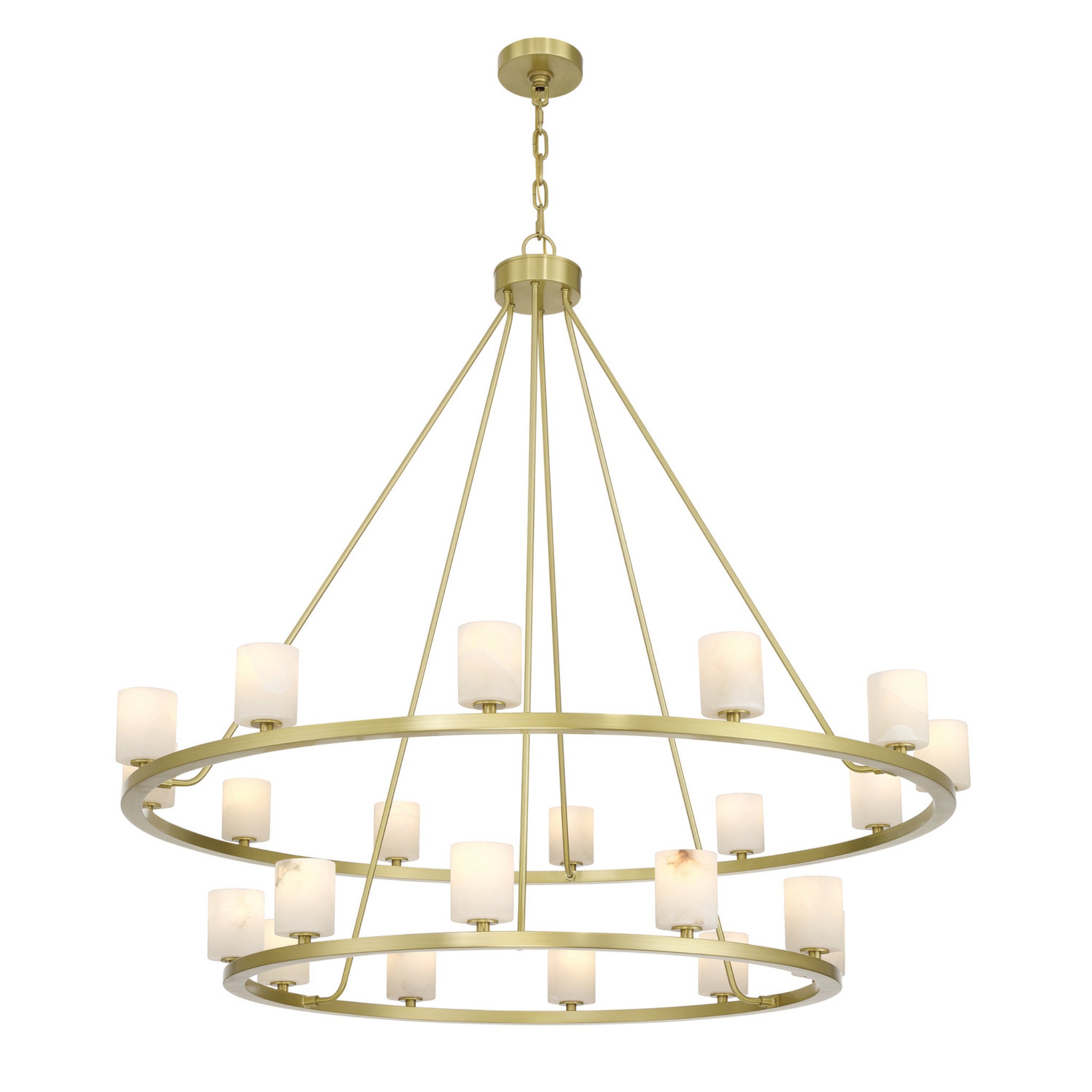 Aragon 46.75'' LED Soft Brass Chandelier Gold 46.75"W x 41.75"H x 46.75"D