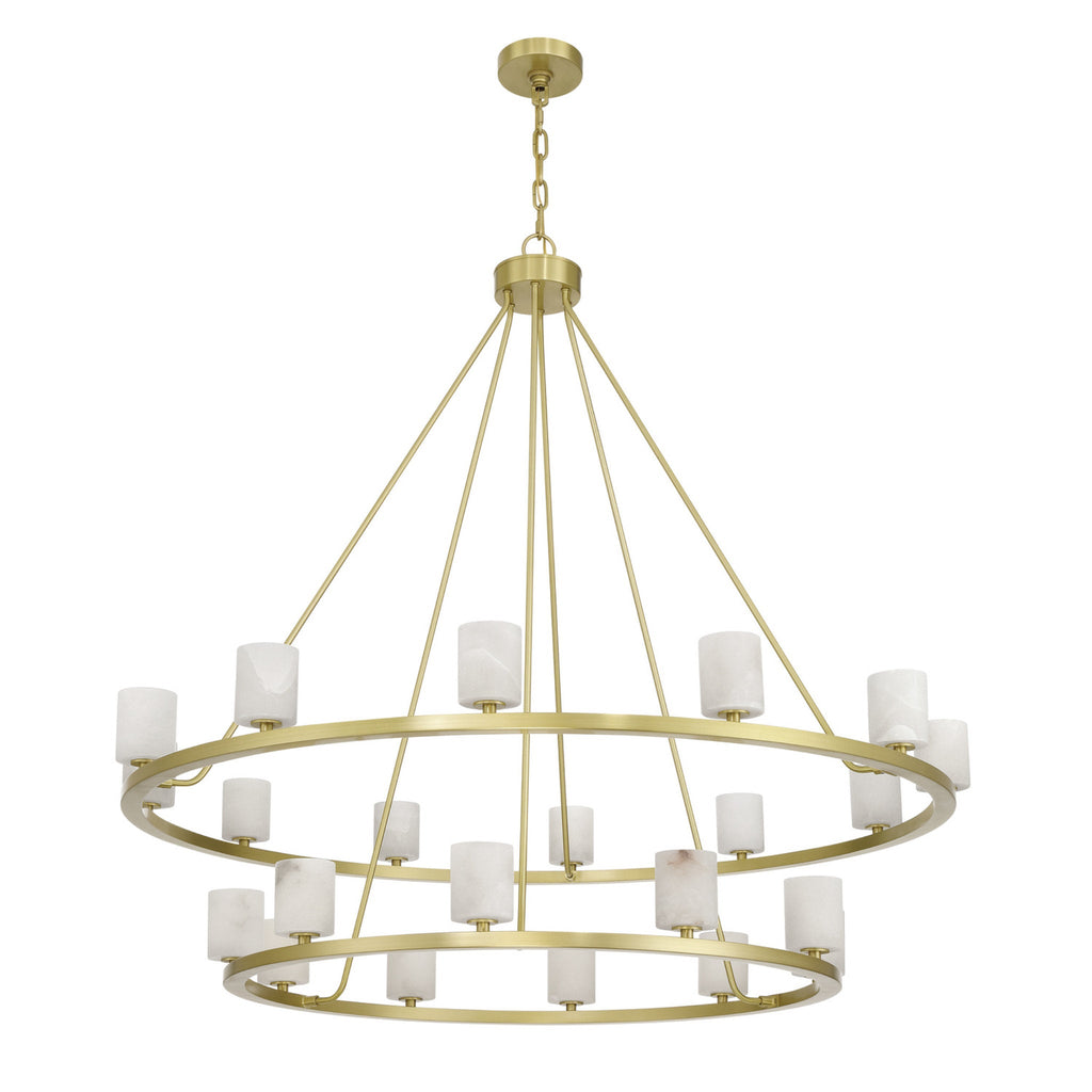 Aragon 46.75'' LED Soft Brass Chandelier Gold 46.75"W x 41.75"H x 46.75"D