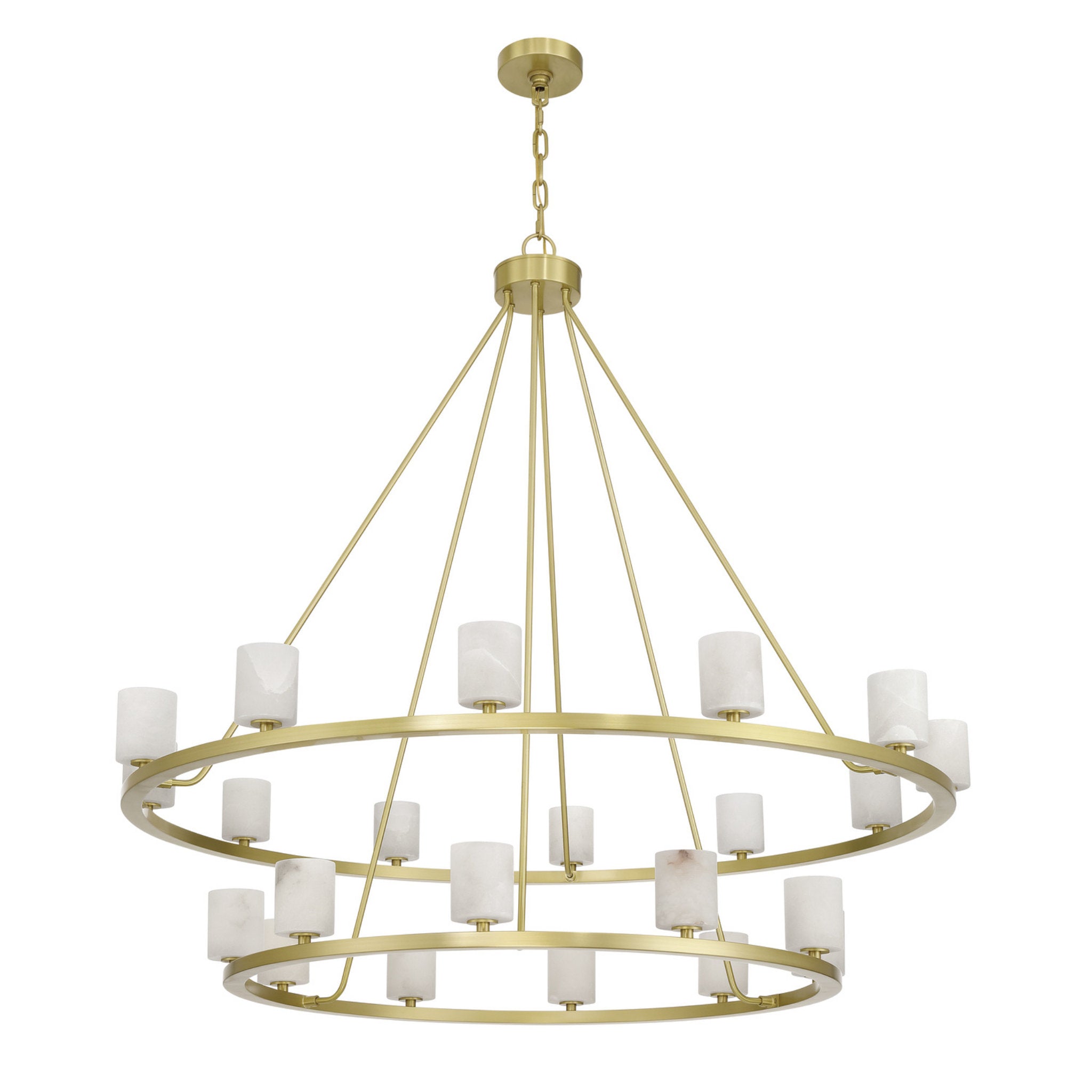 Aragon 46.75'' LED Soft Brass Chandelier Gold 46.75"W x 41.75"H x 46.75"D
