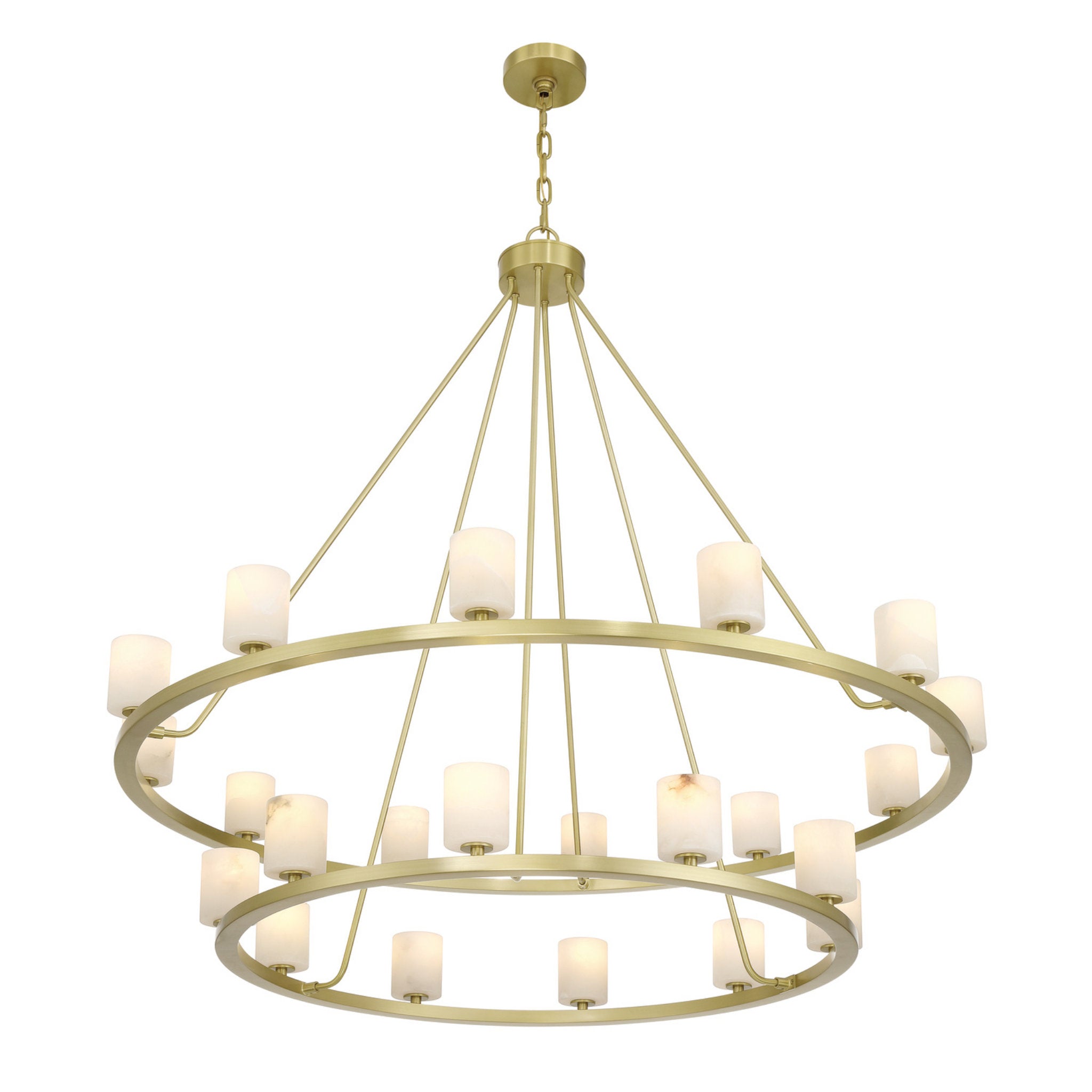 Aragon 46.75'' LED Soft Brass Chandelier Gold 46.75"W x 41.75"H x 46.75"D