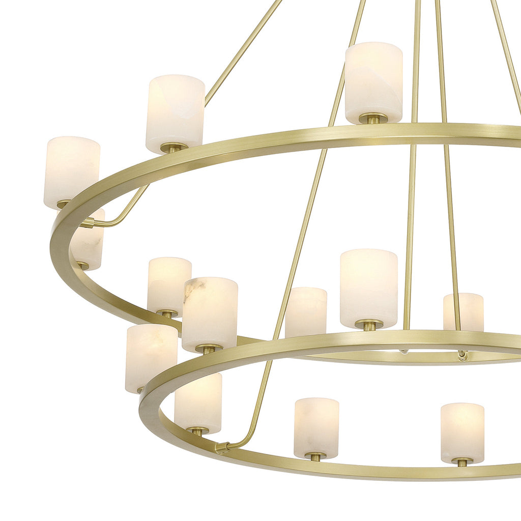 Aragon 46.75'' LED Soft Brass Chandelier Gold 46.75"W x 41.75"H x 46.75"D