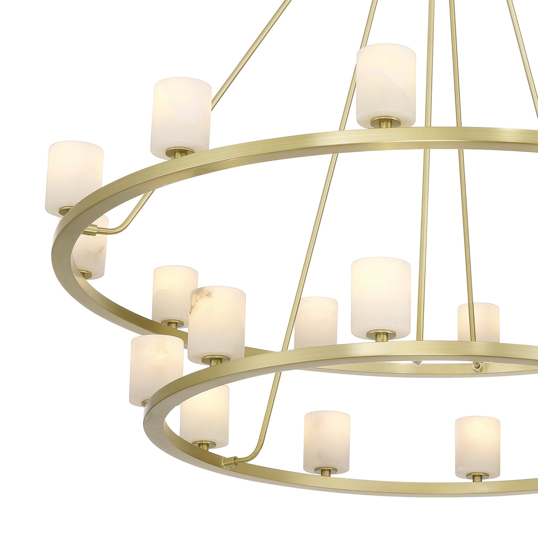 Aragon 46.75'' LED Soft Brass Chandelier Gold 46.75"W x 41.75"H x 46.75"D
