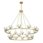 Aragon 48'' LED Soft Brass Chandelier Gold 48"W x 45.75"H x 48"D
