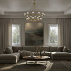 Aragon 48'' LED Soft Brass Chandelier Gold 48"W x 45.75"H x 48"D