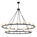Aragon 58.75'' LED Matte Black Chandelier Black 58.75"W x 46"H x 58.75"D