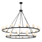 Aragon 58.75'' LED Matte Black Chandelier Black 58.75"W x 46"H x 58.75"D