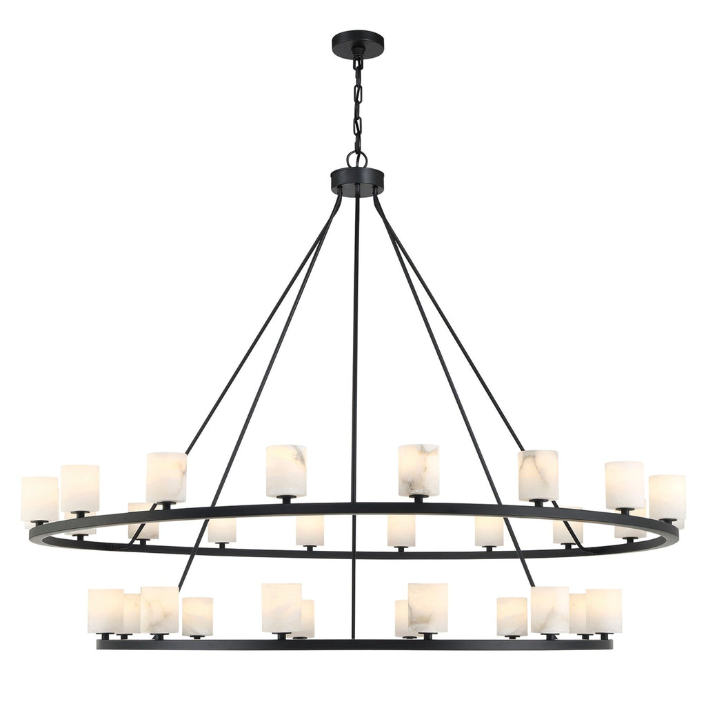 Aragon 58.75'' LED Matte Black Chandelier Black 58.75"W x 46"H x 58.75"D