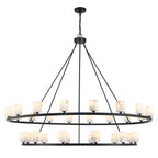 Aragon 58.75'' LED Matte Black Chandelier Black 58.75"W x 46"H x 58.75"D