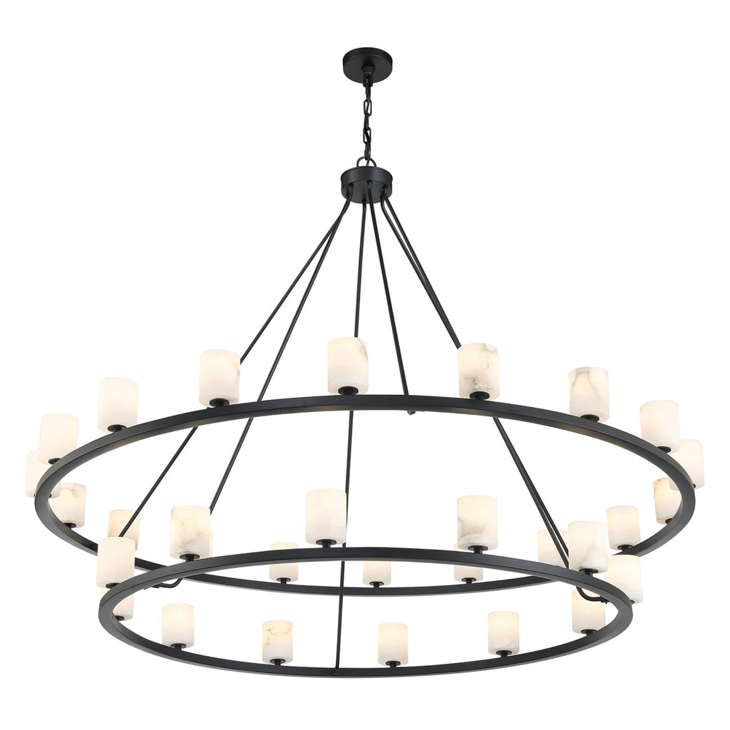 Aragon 58.75'' LED Matte Black Chandelier Black 58.75"W x 46"H x 58.75"D
