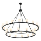 Aragon 58.75'' LED Matte Black Chandelier Black 58.75"W x 46"H x 58.75"D