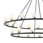 Aragon 58.75'' LED Matte Black Chandelier Black 58.75"W x 46"H x 58.75"D