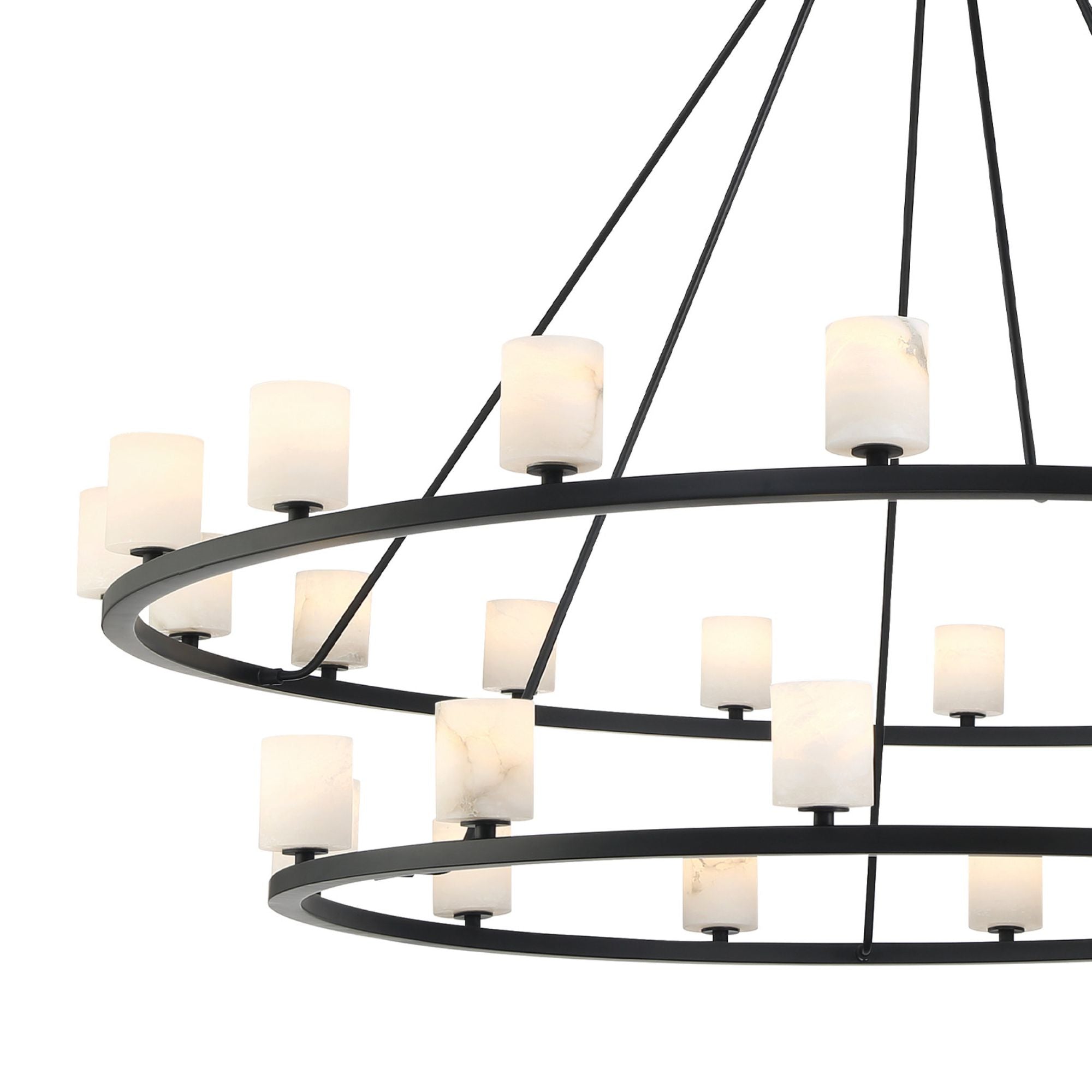 Aragon 58.75'' LED Matte Black Chandelier Black 58.75"W x 46"H x 58.75"D