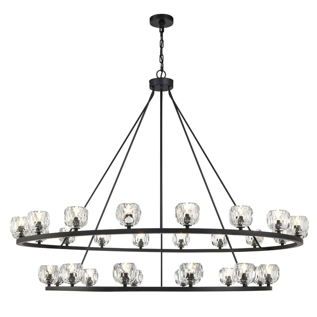 Aragon 60'' LED Matte Black Chandelier Black 60"W x 46"H x 60"D