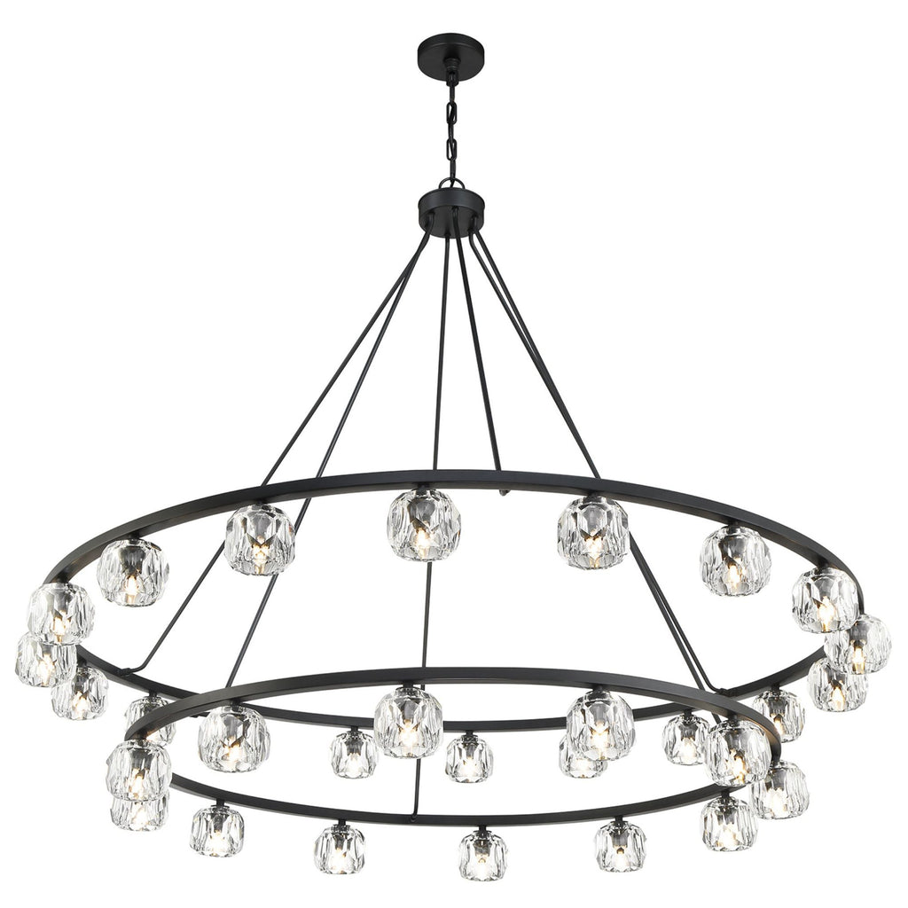Aragon 60'' LED Matte Black Chandelier Black 60"W x 46"H x 60"D
