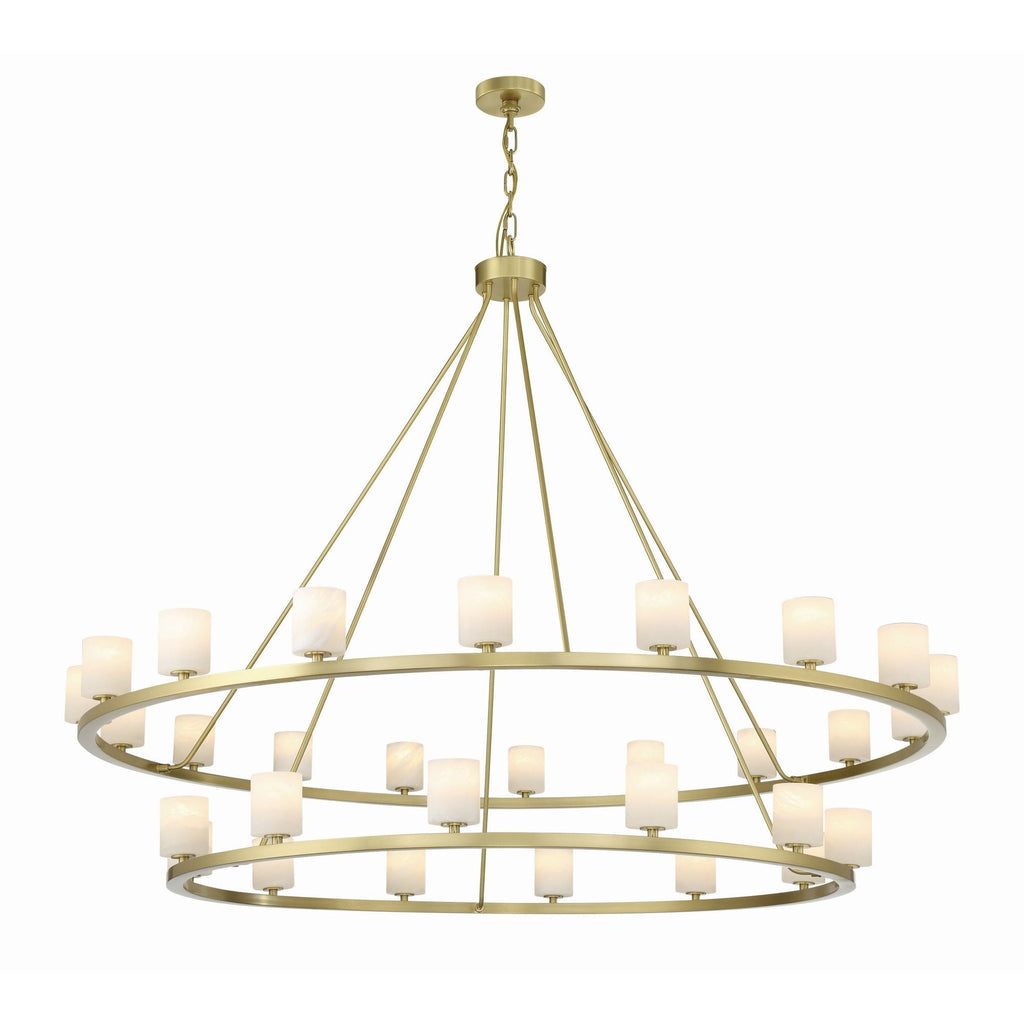Aragon 58.75'' LED Soft Brass Chandelier Gold 58.75"W x 46"H x 58.75"D